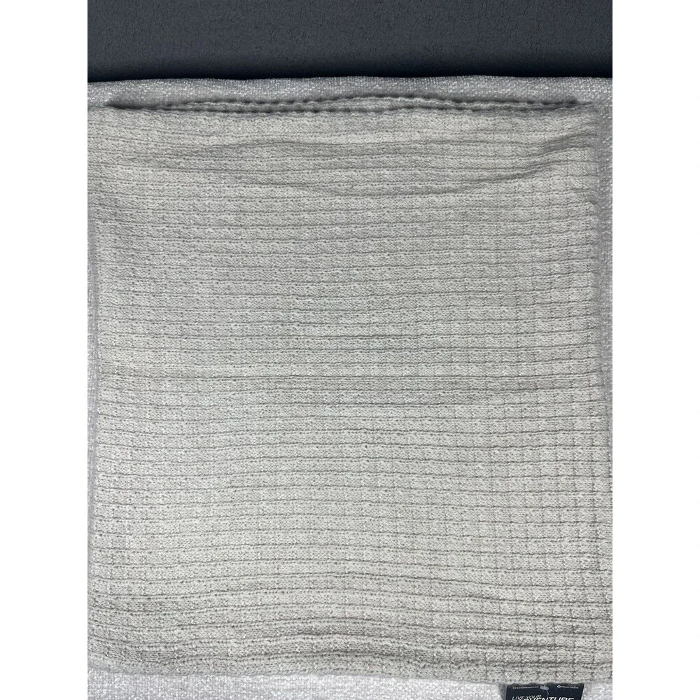 EDDIE BAUER Womens Scarf Sherpa Heather Cream White One Size Snood Infinity Neck